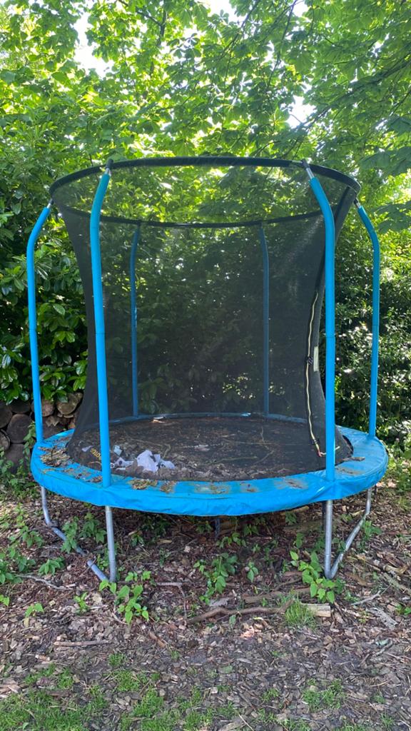 Gratis trampoline 244cm, Kinderen en Baby's, Speelgoed | Buiten | Trampolines, Ophalen, Gebruikt