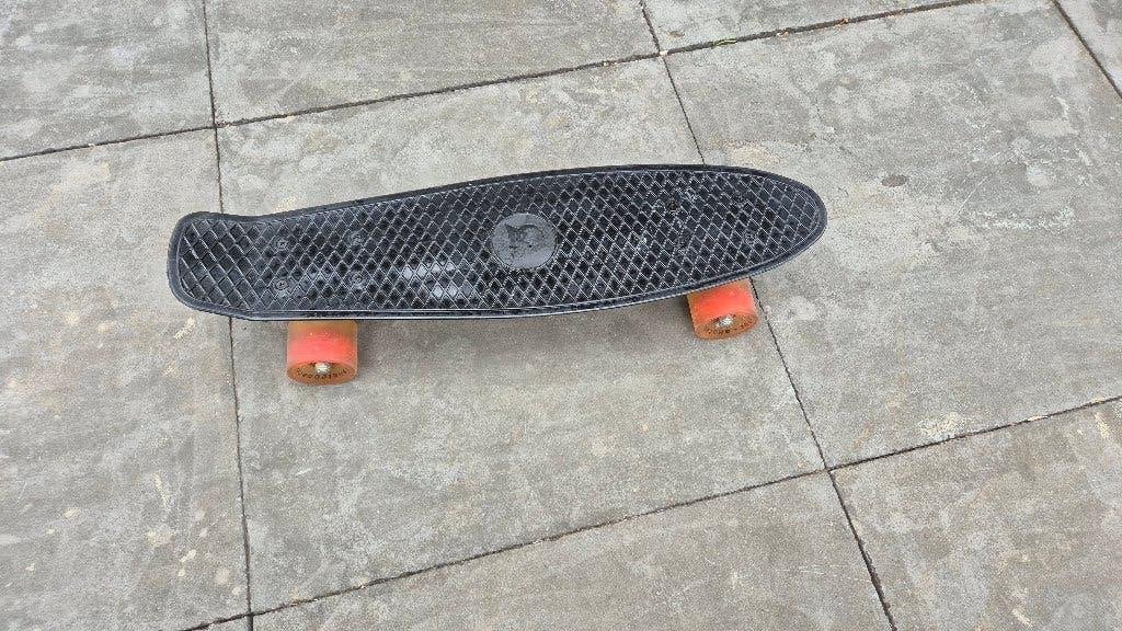 Meketec Mini Cruiser Retro Skateboard, Ophalen of Verzenden, Gebruikt, Skateboard