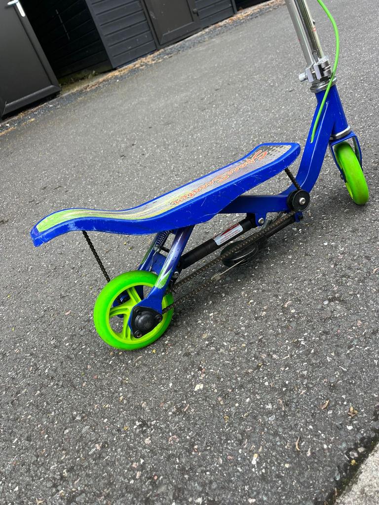 Space Scooter Junior - Blauw/Groen, Ophalen, Gebruikt, Gewone step