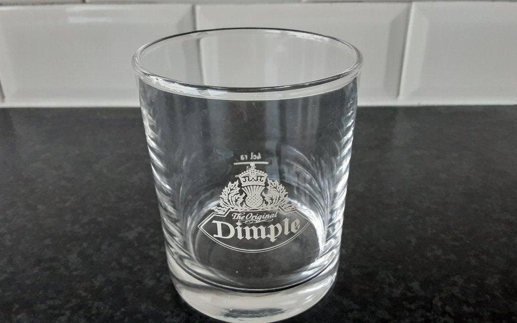 DIMPLE whisky glas, Ophalen of Verzenden, Zo goed als nieuw, Borrel- of Shotglas