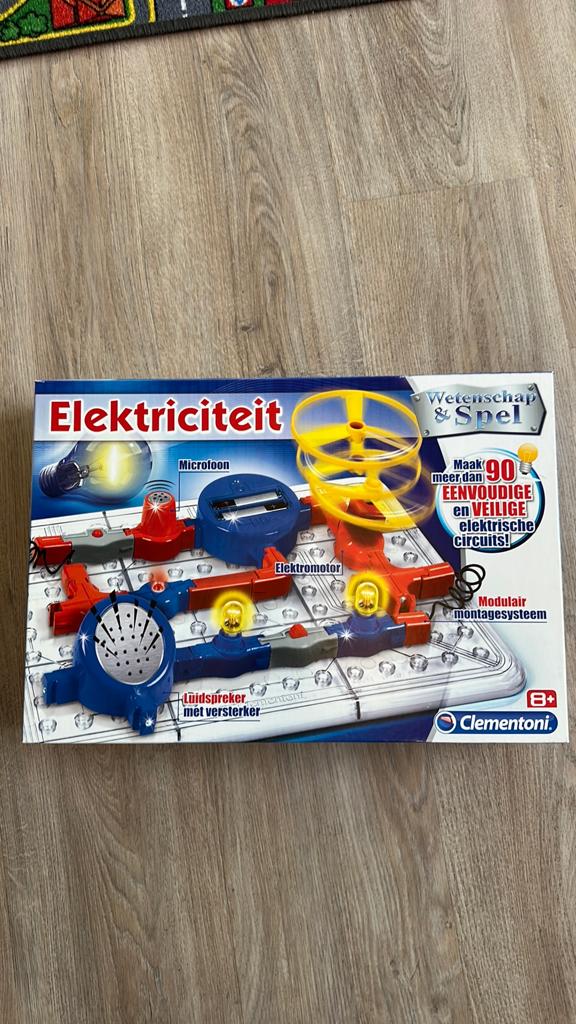 Clementoni Elektriciteit & Spel - Meer dan 90 circuits, Ophalen, Gebruikt, Bouwen, Met licht