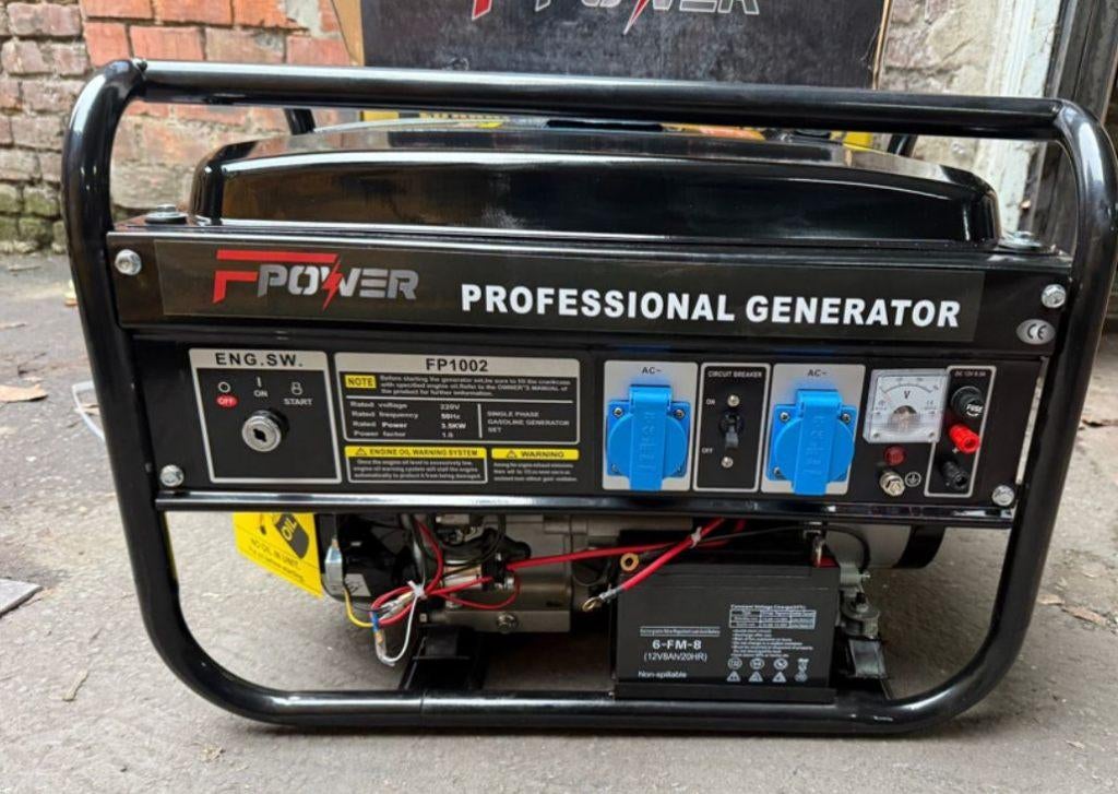 F power generator 3,5 Kw elektrisch start, Ophalen, Elektrisch startend, Benzine, Nieuw