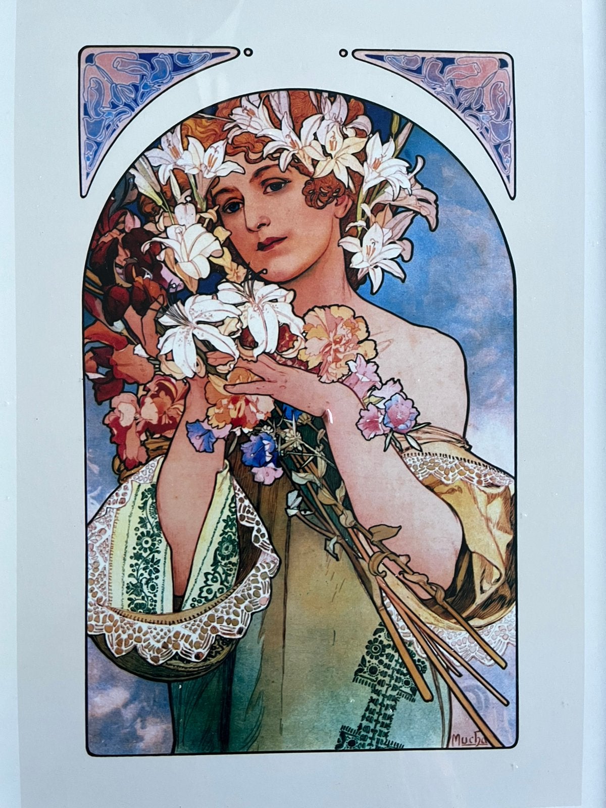 ALPHONSE MUCHA. —  LA FLEUR., Ophalen of Verzenden