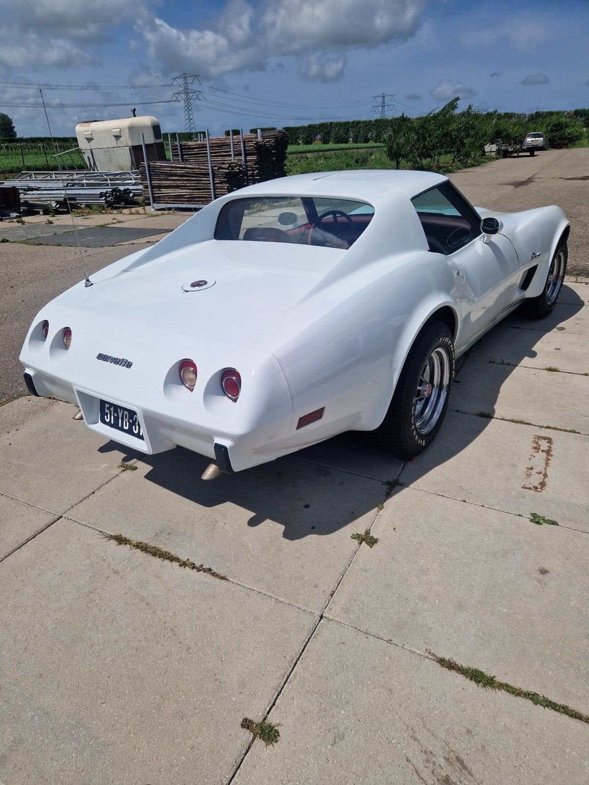 Chevrolet Corvette 5.7 Stingray AUT 1976 Wit, foto 3