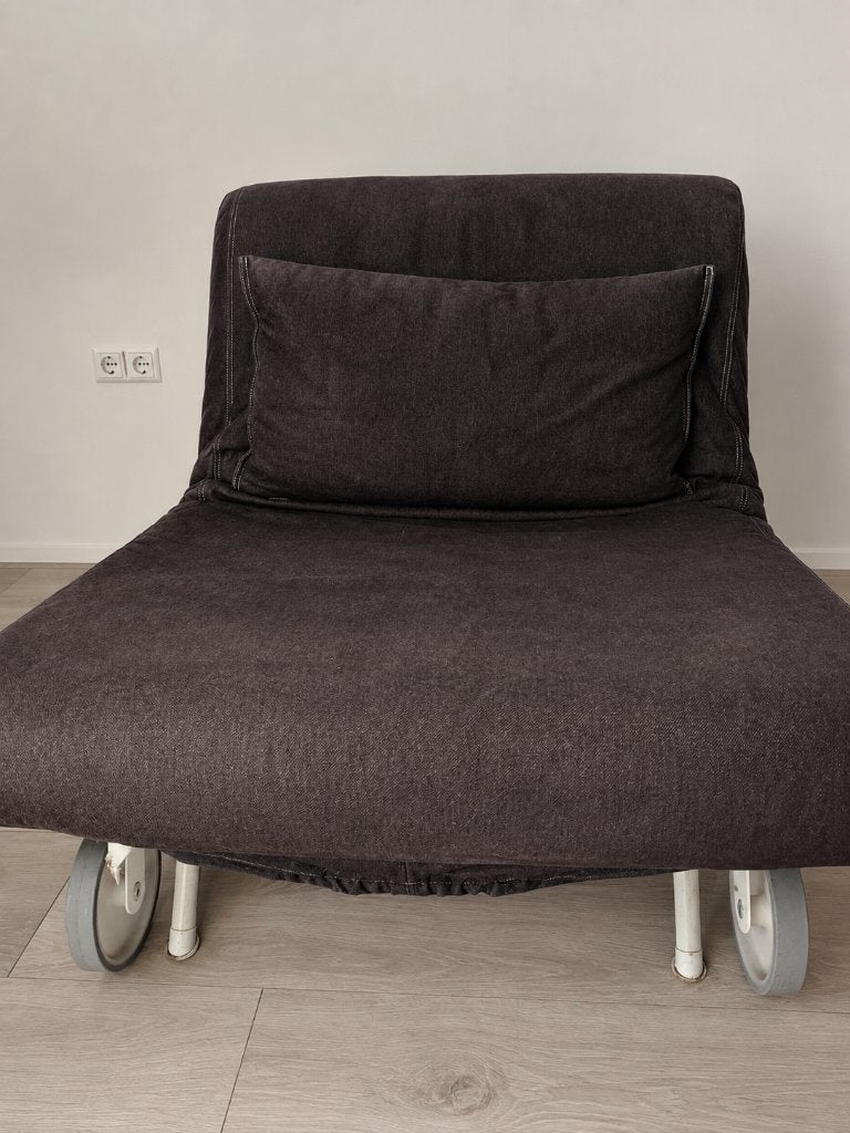 IKEA PS MURBO - Slaapbank (Sofabed), Ophalen, Gebruikt, Eenpersoons, Zwart