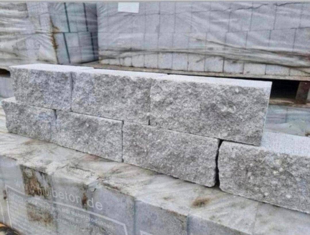 Splitblok metselsteen stapelblok noorsgrijs 19x9x8,9 s-parti, Blok, Nieuw, Ophalen of Verzenden, Minder dan 25 cm
