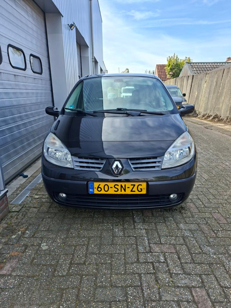 Renault Scénic 1.6 16V 82KW E4 2006 Zwart, Voorwielaandrijving, Stof, 1295 kg, 4 cilinders