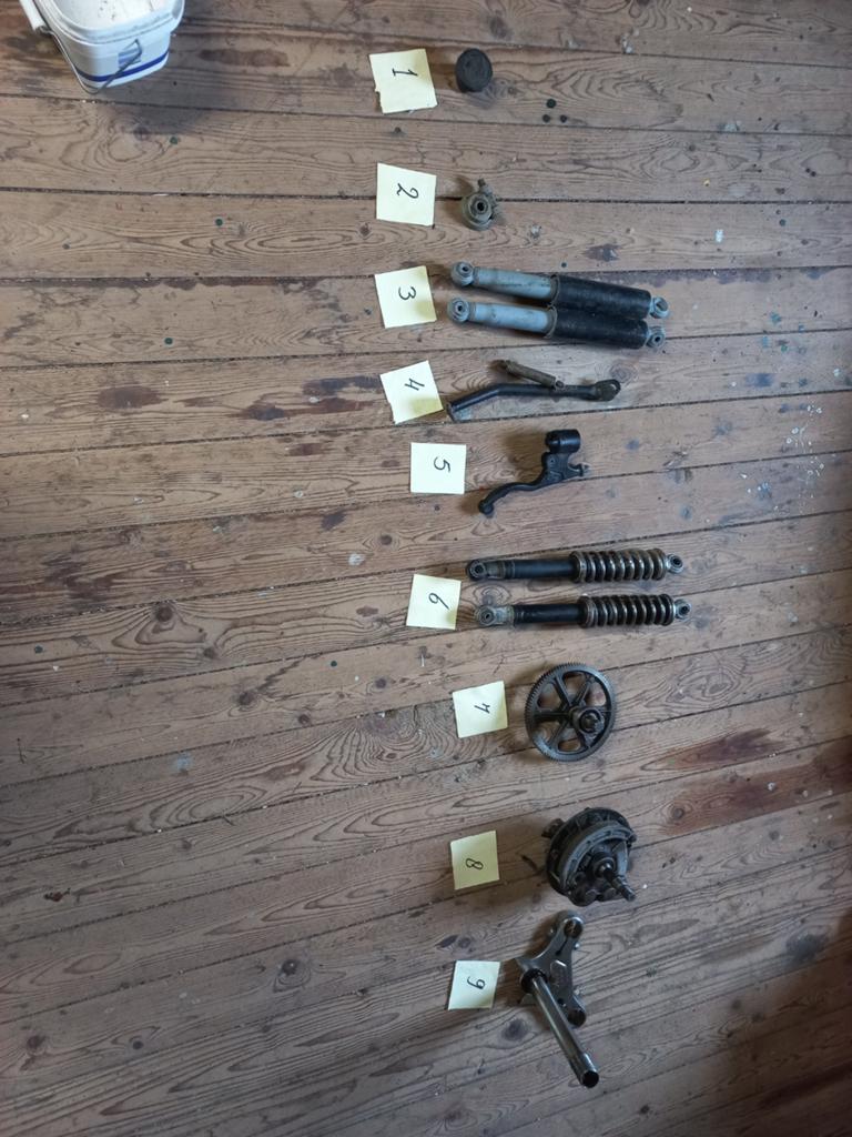Zolderopruiming bromfietsonderdelen., Fietsen en Brommers, Brommeronderdelen | Oldtimers, Ophalen of Verzenden, Gebruikt, Overige typen