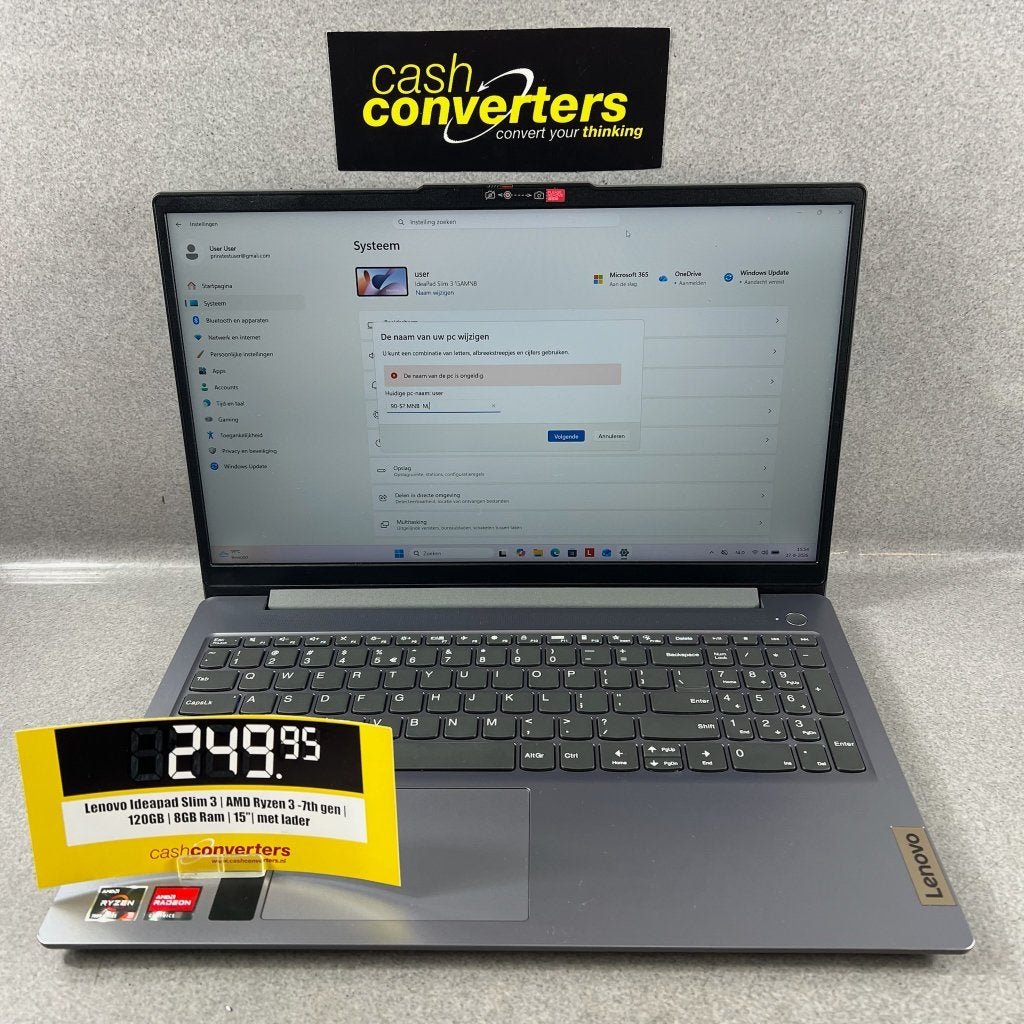 Lenovo Ideapad Slim 3 | AMD Ryzen 3-7th gen | 120GB | 424664