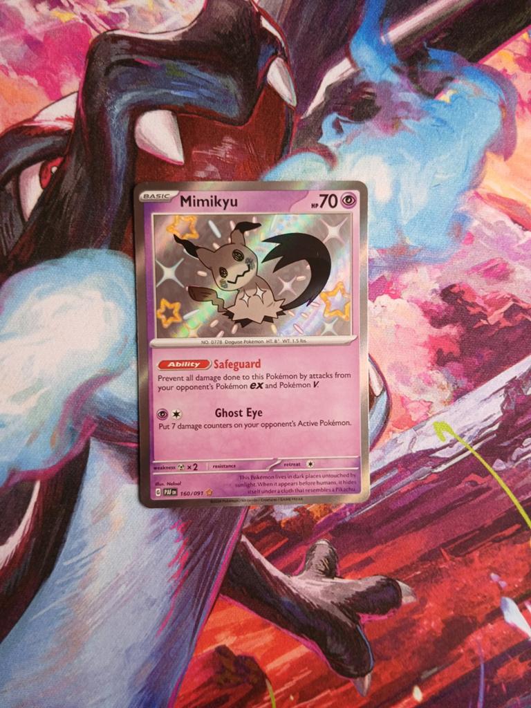 Mimikyu #160/091 Pokémon Paldean Fates ( Baby Shiny), Verzenden, Nieuw, Losse kaart, Foil