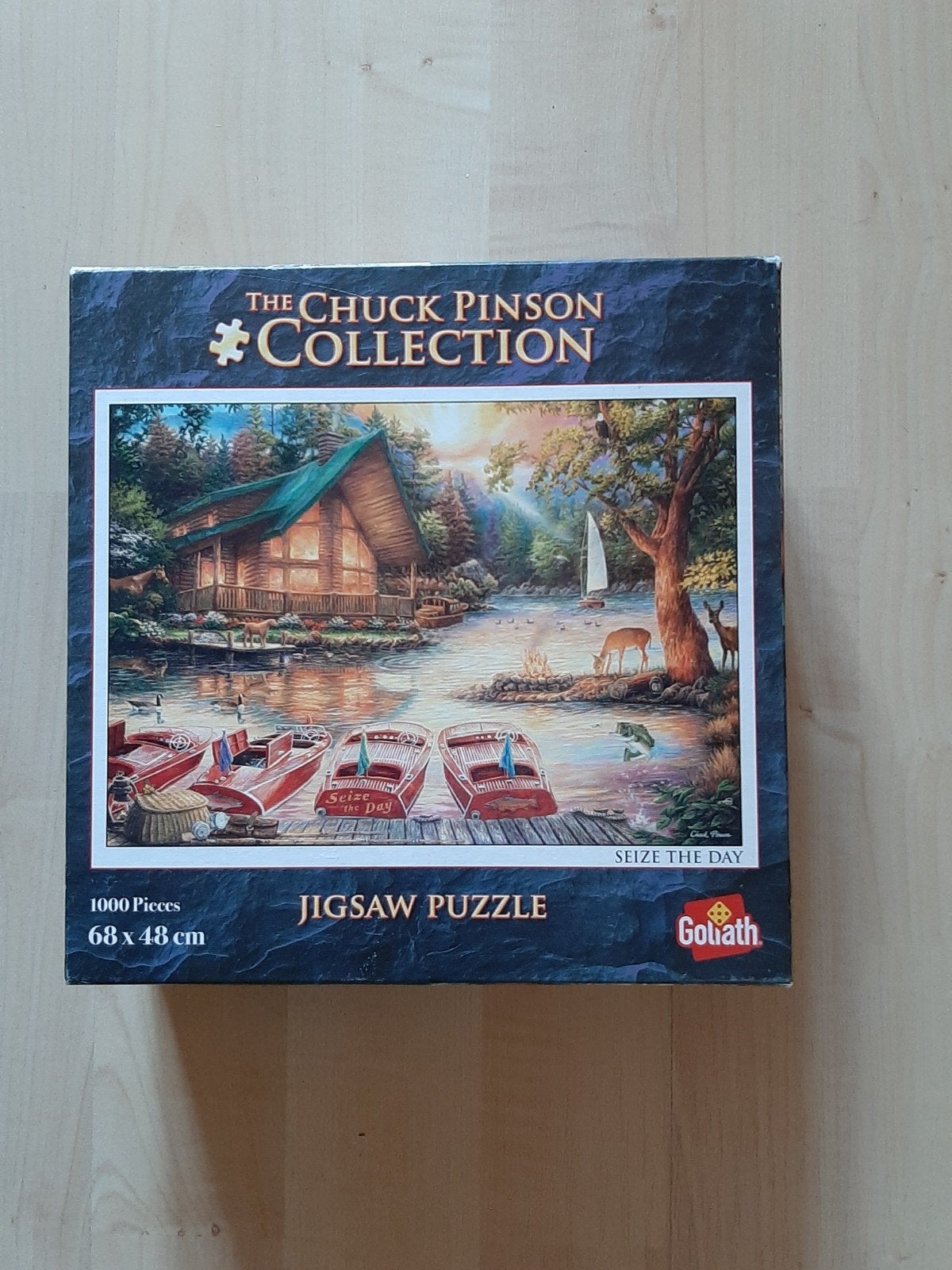 Legpuzzel The Chuck Pinson Collection 1000 stukjes, Ophalen of Verzenden, 500 t/m 1500 stukjes, Gebruikt, Legpuzzel