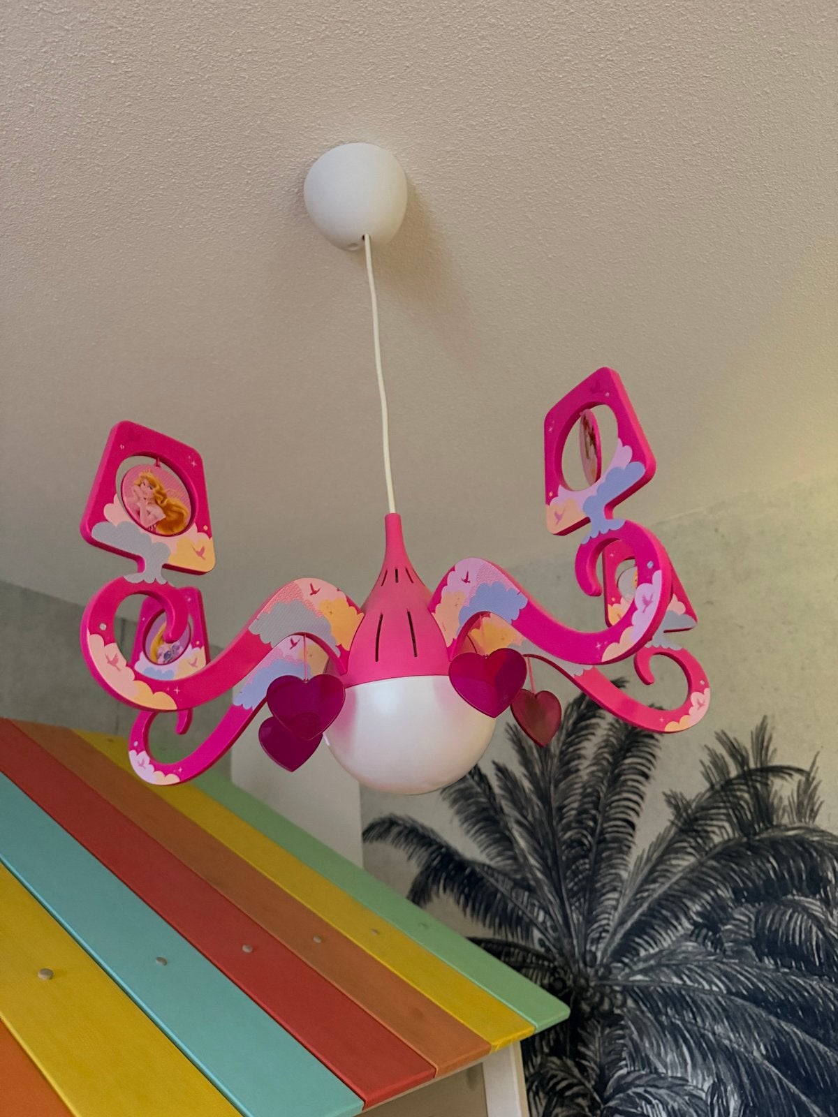 Philips Disney Prinsessen Kroonluchter, Ophalen of Verzenden, Zo goed als nieuw, Kunststof, E27 (groot)