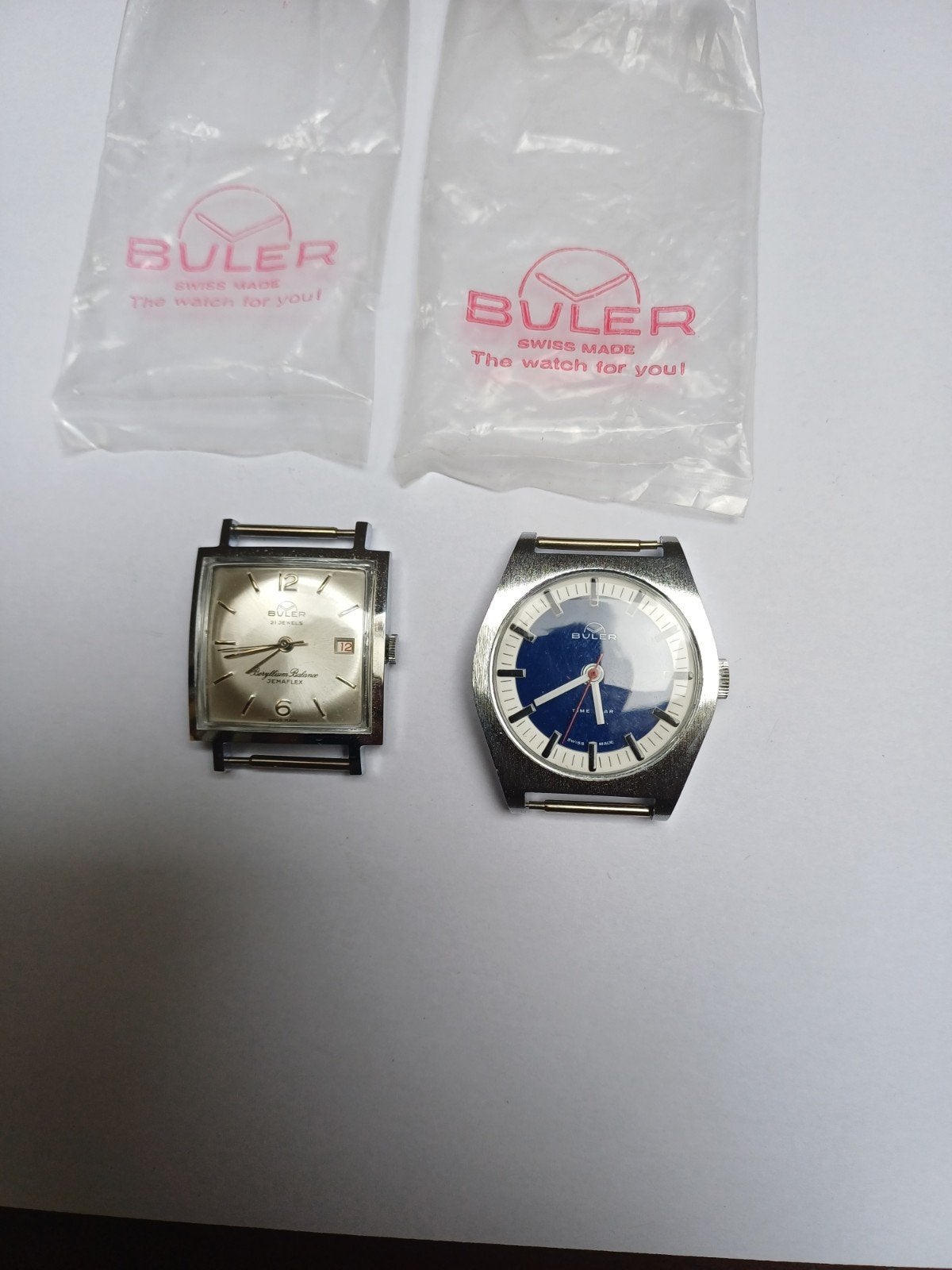 buler swiss made vintage, Sieraden, Tassen en Uiterlijk, Horloges | Antiek, Ophalen of Verzenden, Staal, Overige merken, 1960 of later