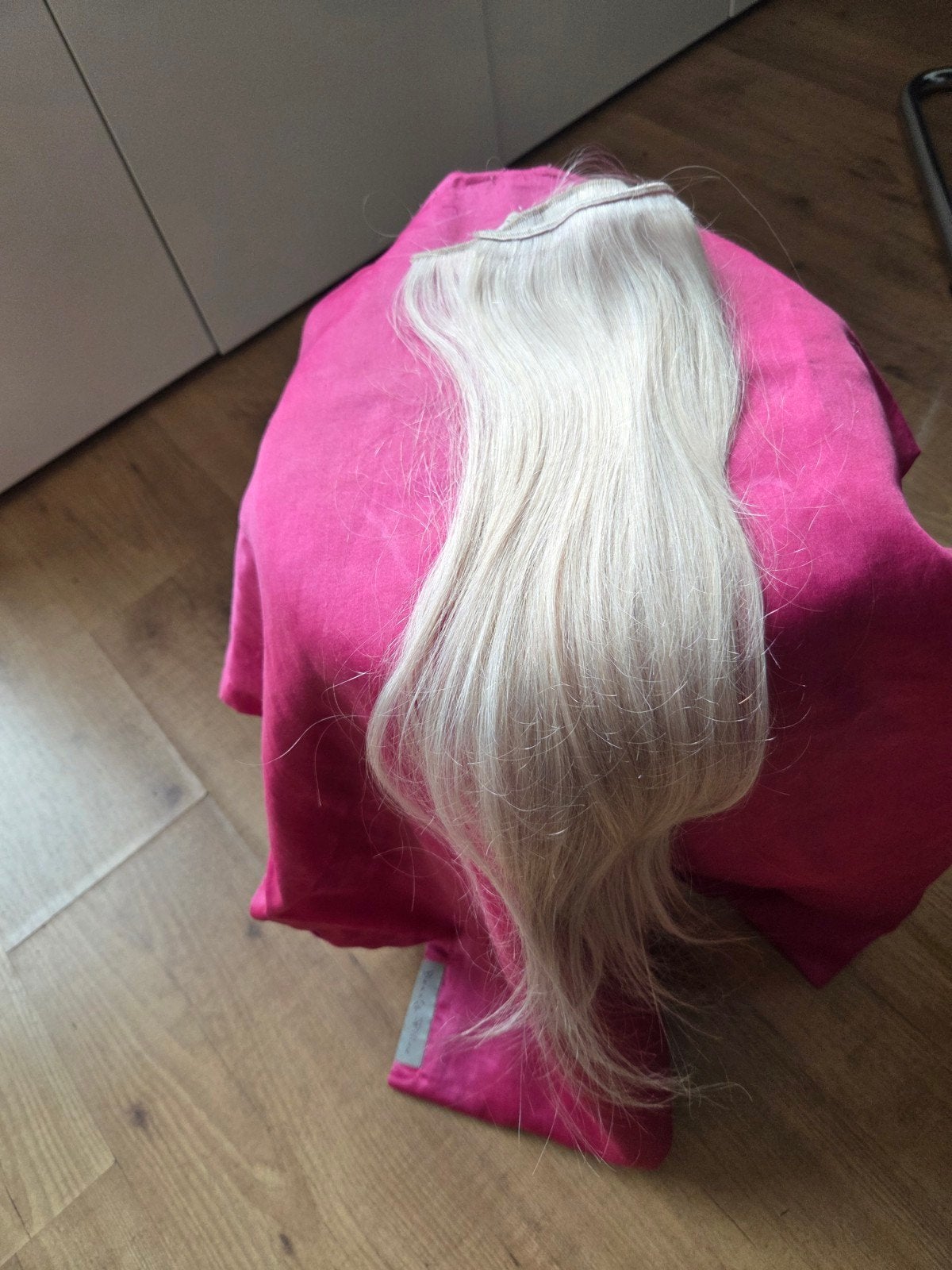Platina Blond Human Real Hair Extensions - 50 cm, Ophalen of Verzenden, Zo goed als nieuw