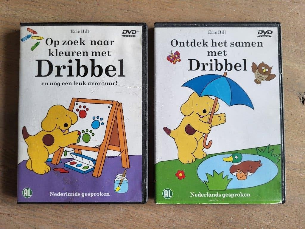 Dribbel DVD's: Ontdek het samen & Op zoek naar kleuren, Gebruikt, Animatie, Alle leeftijden, Film