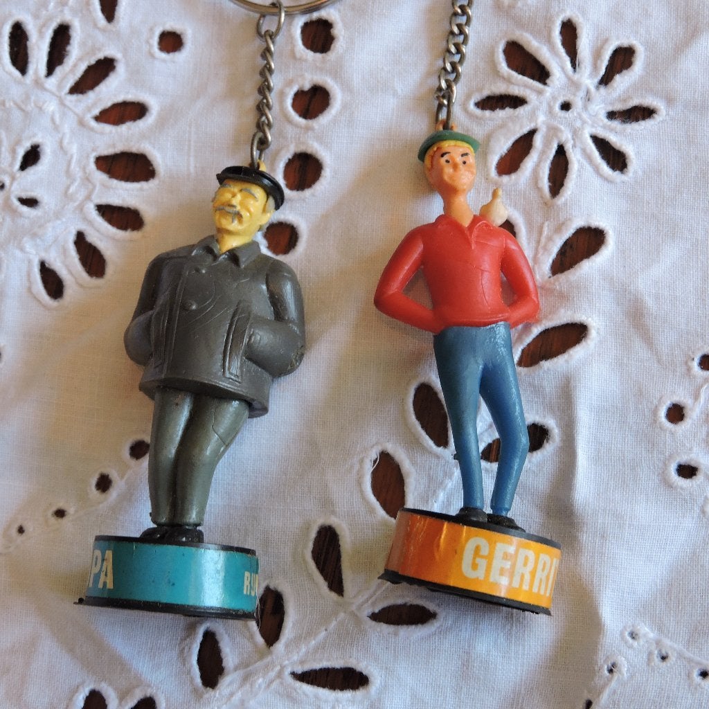 Ja Zuster, Nee Zuster sleutelhanger Opa en gerrit 1968, Ophalen of Verzenden, Zo goed als nieuw, Knuffel of Figuurtje