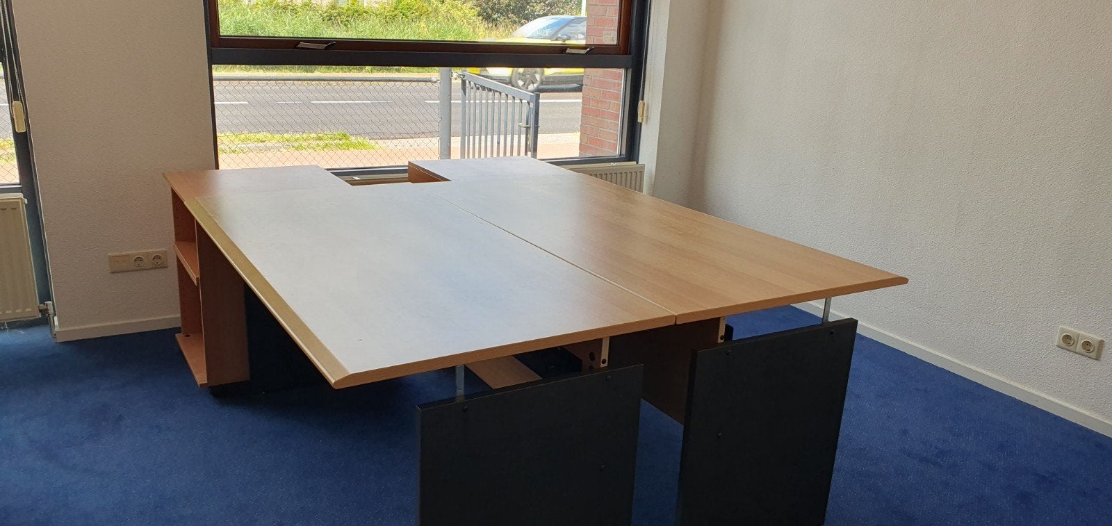 Kantoormeubel, bureau, Huis en Inrichting, Ophalen, 160 cm, Gebruikt, Hout