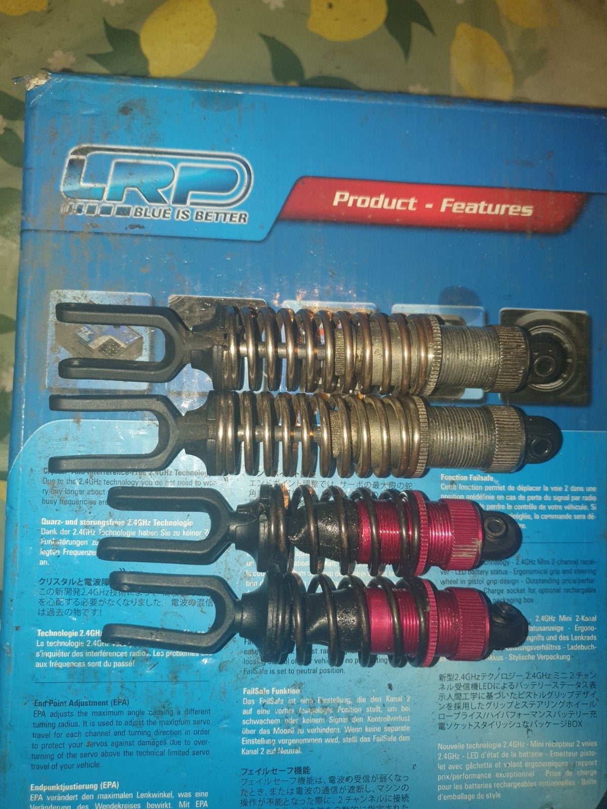 Reely carbon fighter schokdempers 1:5, Benzine, Gebruikt, Auto offroad, Ophalen of Verzenden