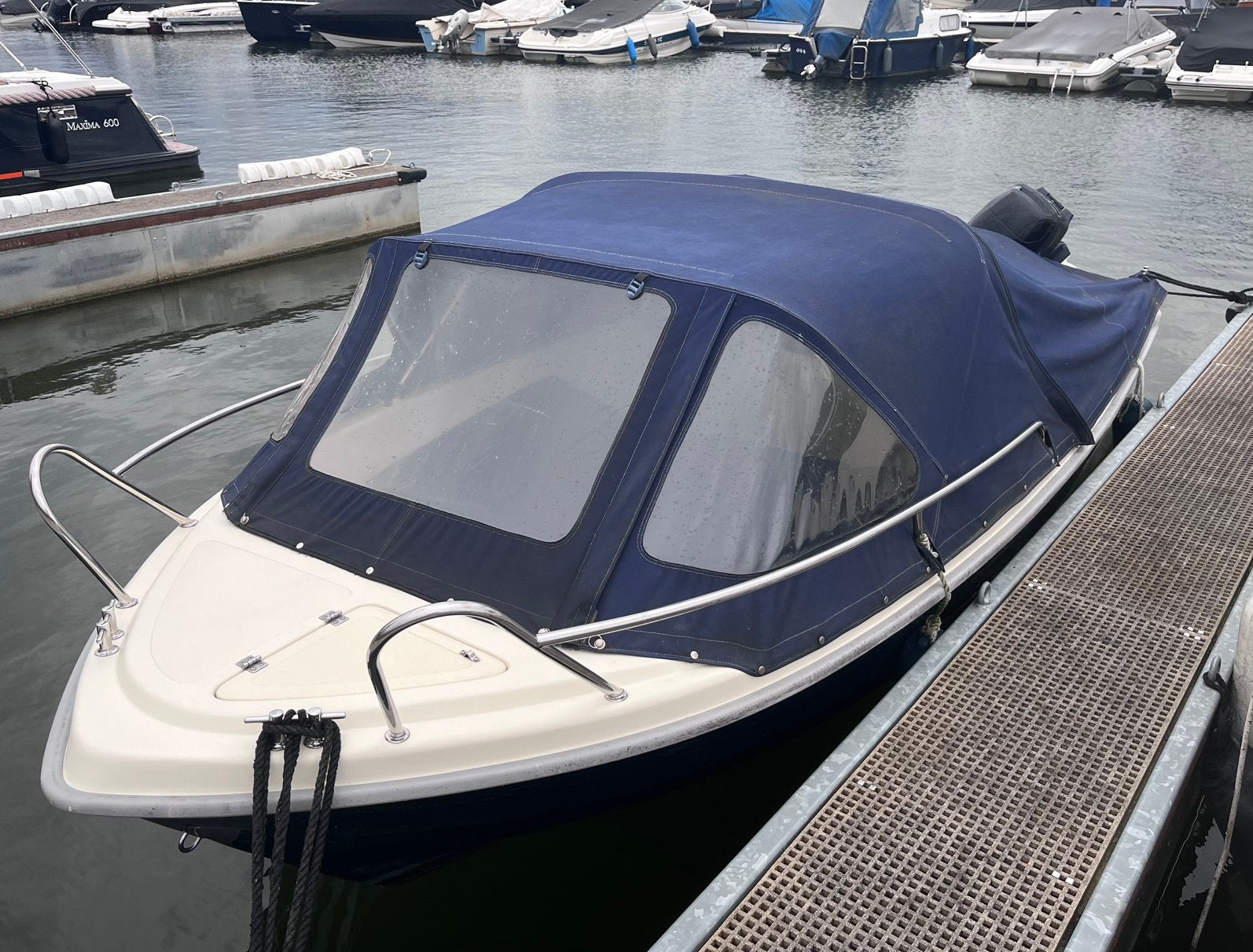 Marfish 450 sport, nette sloep met trailer, Consoleboot, Gebruikt, 15 pk, 40 cm