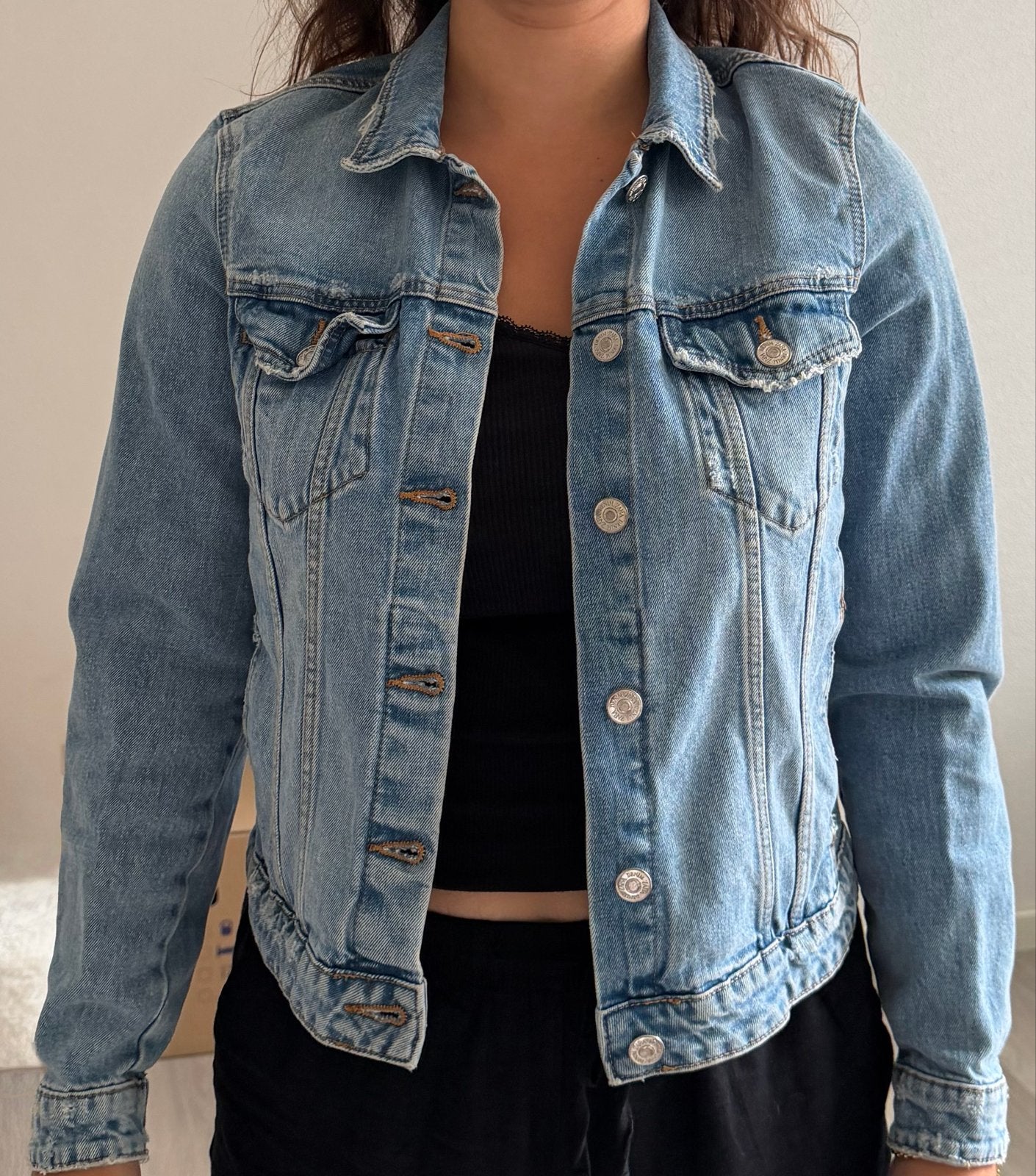 Stijlvol Zara spijkerjack - Maat S, Kleding | Dames, Ophalen of Verzenden, Zo goed als nieuw, Maat 36 (S), Blauw