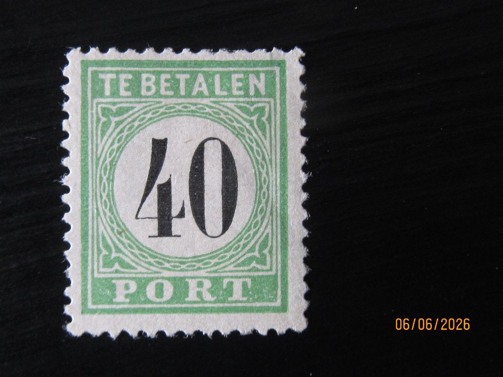 Nico Curacao Port 9 (*) Ongebruikt zonder gom 1889, Ophalen of Verzenden, Postfris