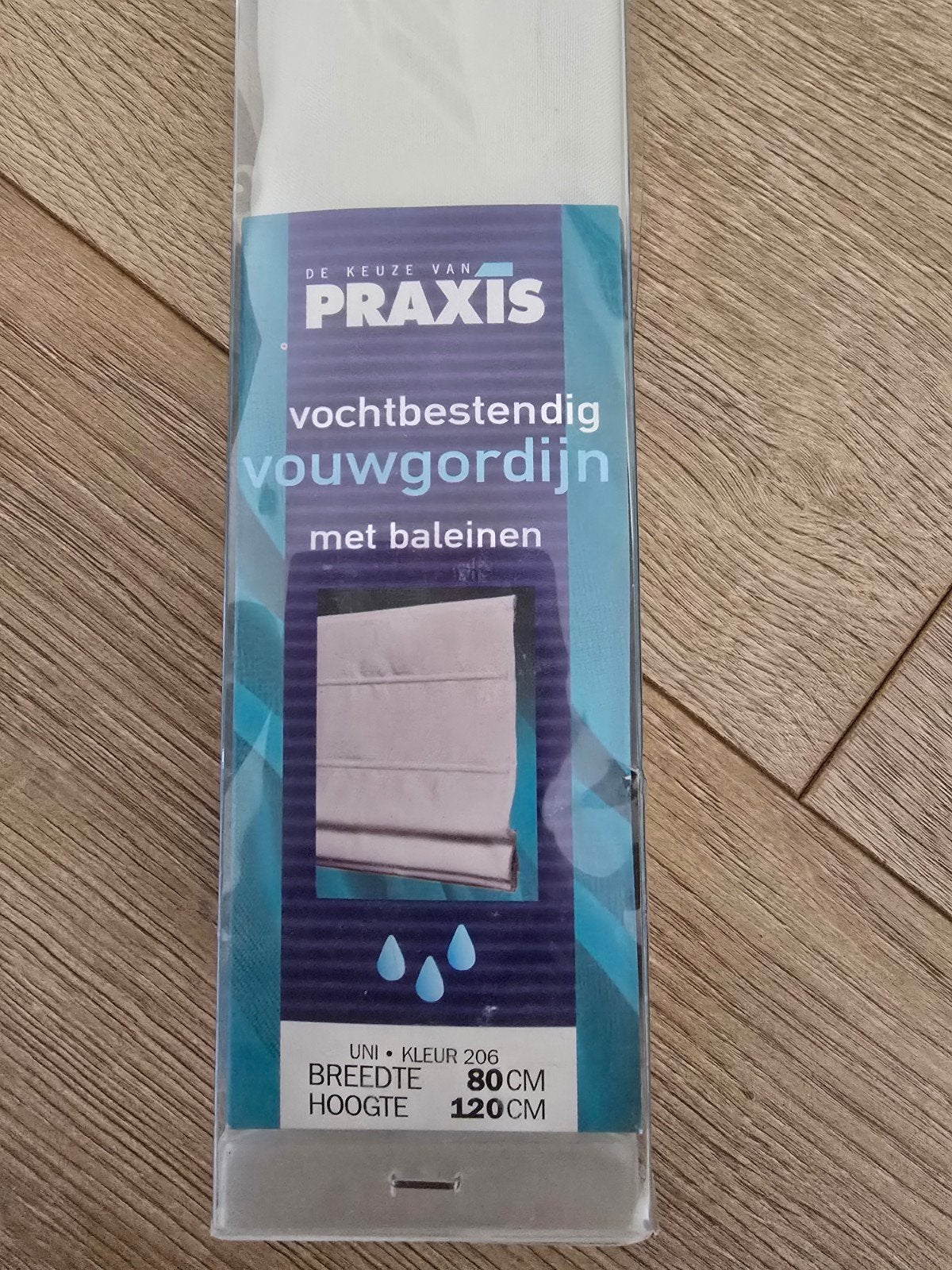 Praxis Vochtbestendig Vouwgordijn Wit 80x120cm Nieuw, Ophalen, Overige merken, Wit, Nieuw