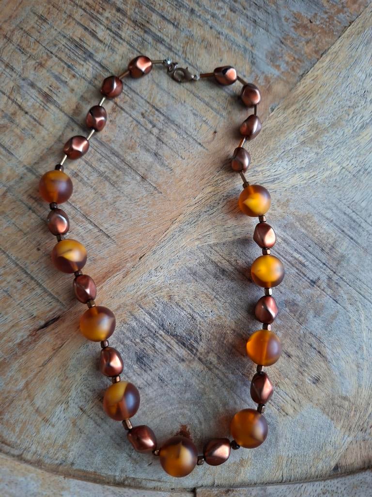 Leuke ketting te koop, Ophalen of Verzenden, Zo goed als nieuw, Overige materialen