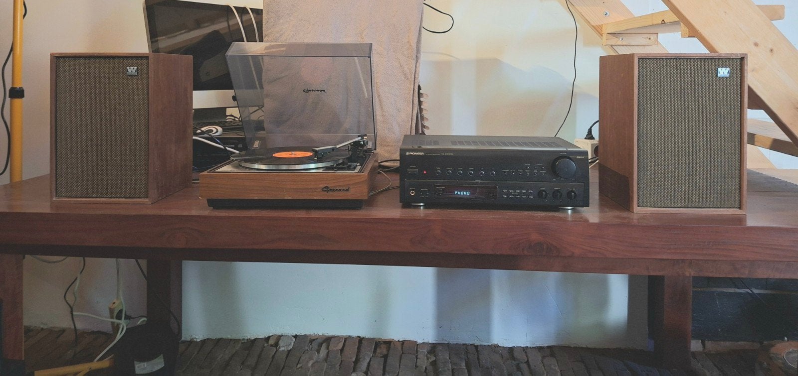 Vintage stereo set, Ophalen, Speakers, Pioneer