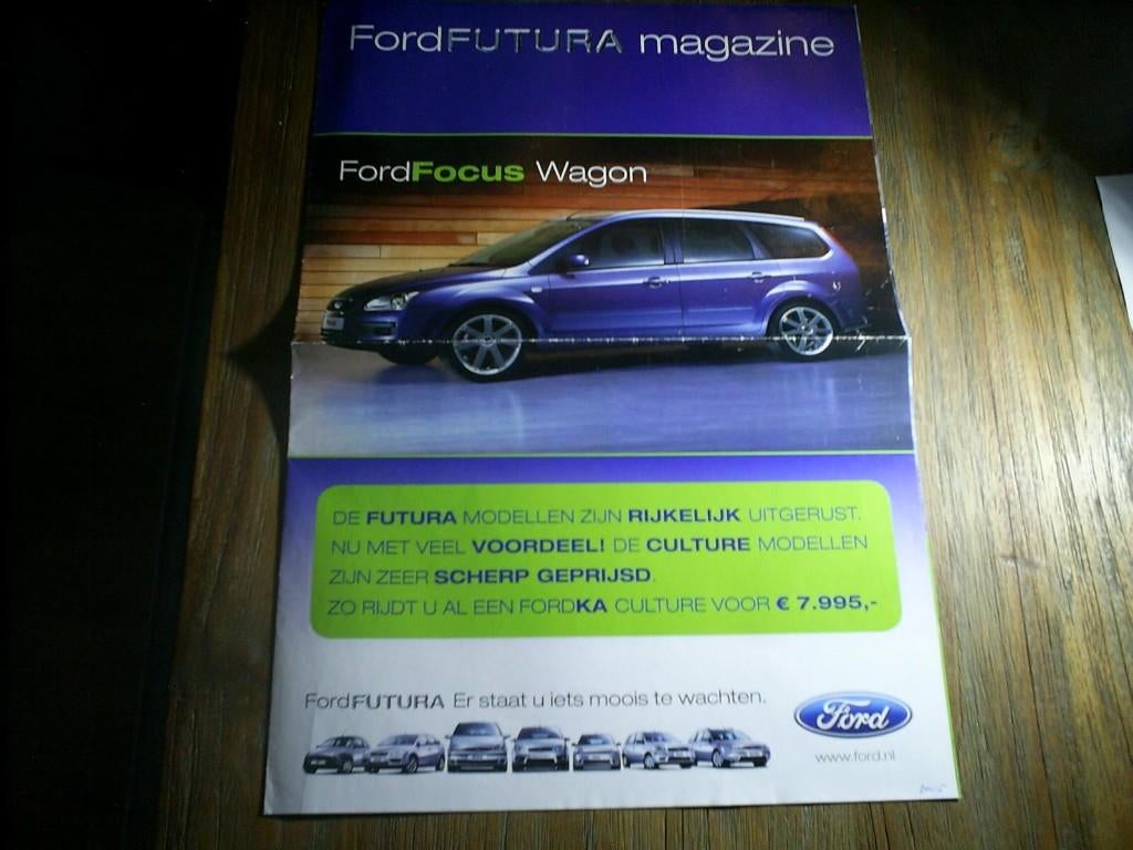Ford Futura Magazine o.a. Fiesta ST 2005 8 pag., Verzenden, Zo goed als nieuw, Ford