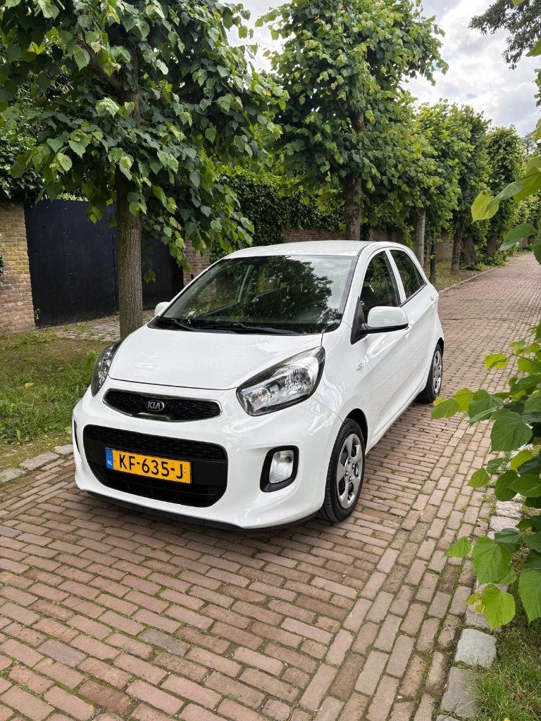 Kia Picanto 1.0 Cvvt 5-DRS 2016 Wit| NAP|Airco| APK Nieuw, Auto's, Kia, Euro 6, Origineel Nederlands, Bedrijf, Handgeschakeld
