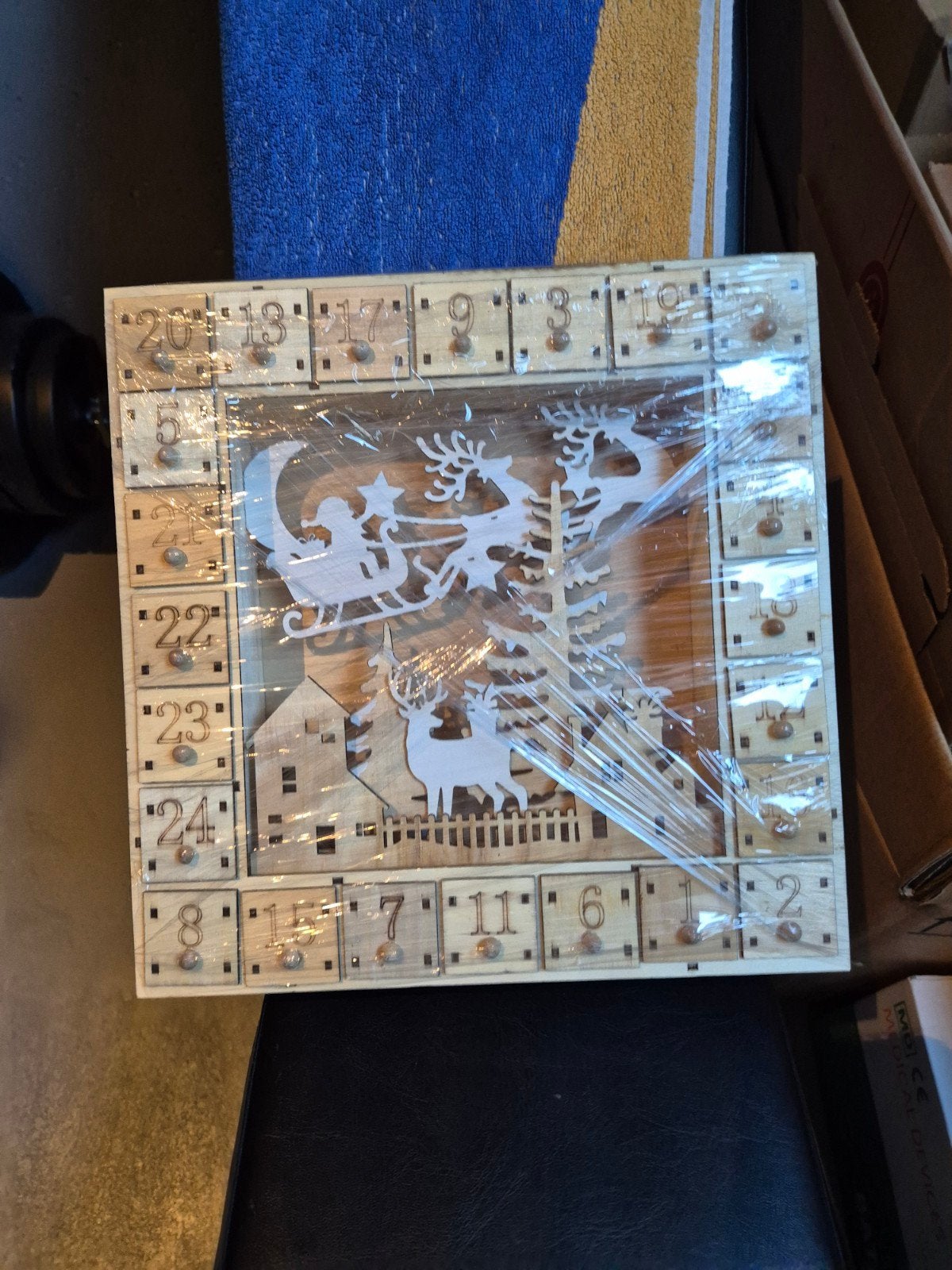 Houten Kerst Adventkalender, Ophalen of Verzenden, Nieuw