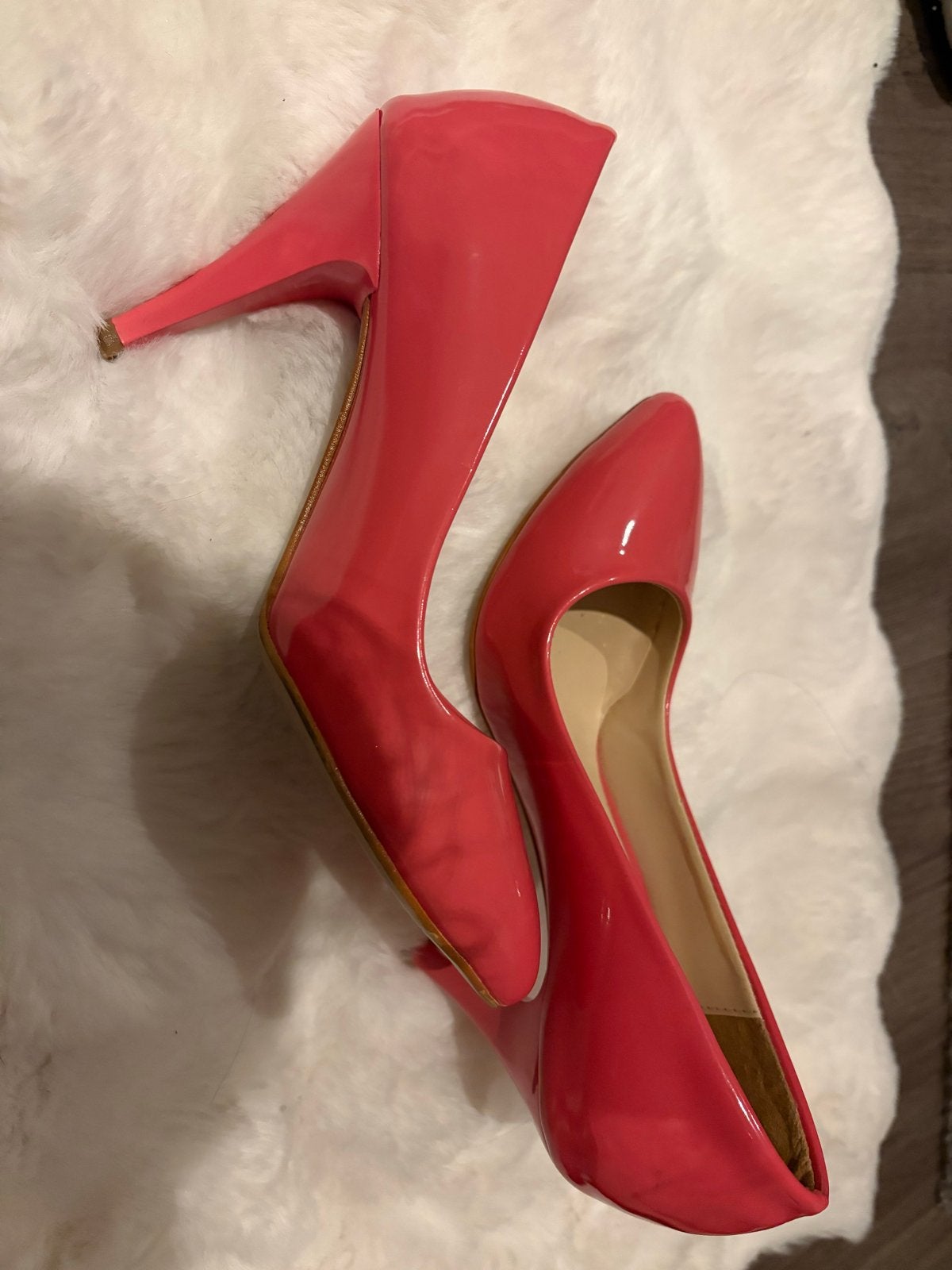 Roze lakleren pumps met hoge hakken - Maat 35, Ophalen of Verzenden, Gedragen, Roze, Pumps