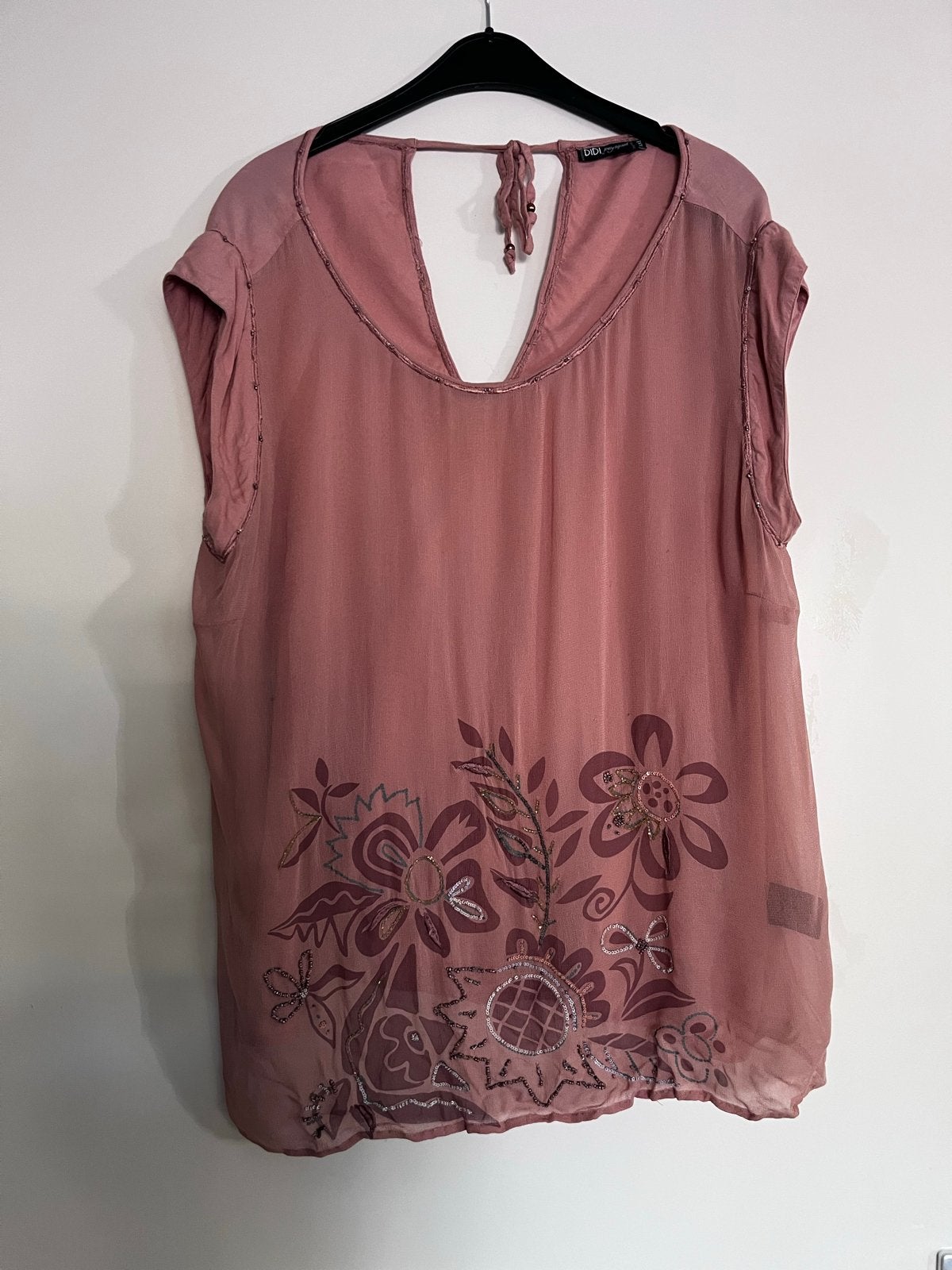 Didi top XL oud roze z.g.a.n., Maat 46/48 (XL) of groter, Ophalen of Verzenden, Zo goed als nieuw, Korte mouw