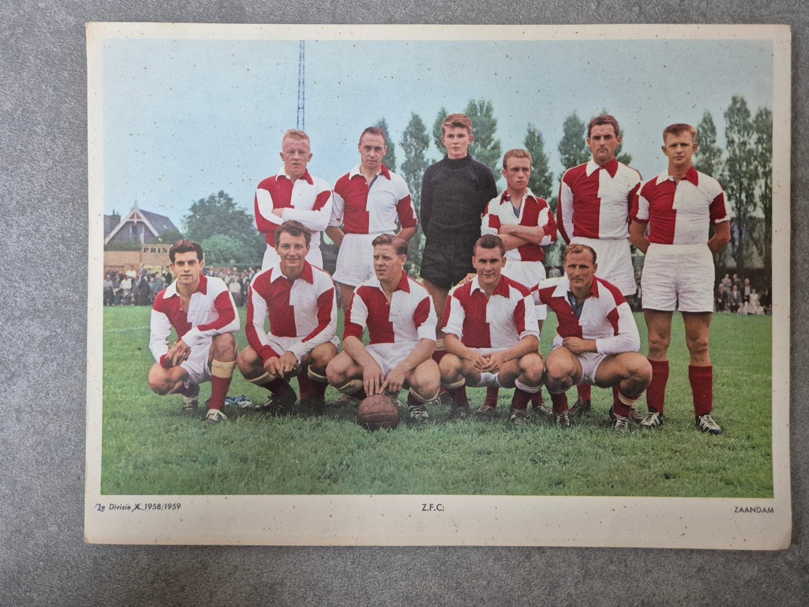 Voetbalplaat Esso 1958/59 Z.F.C, Verzamelen, Sportartikelen en Voetbal, Ophalen of Verzenden, Poster, Plaatje of Sticker
