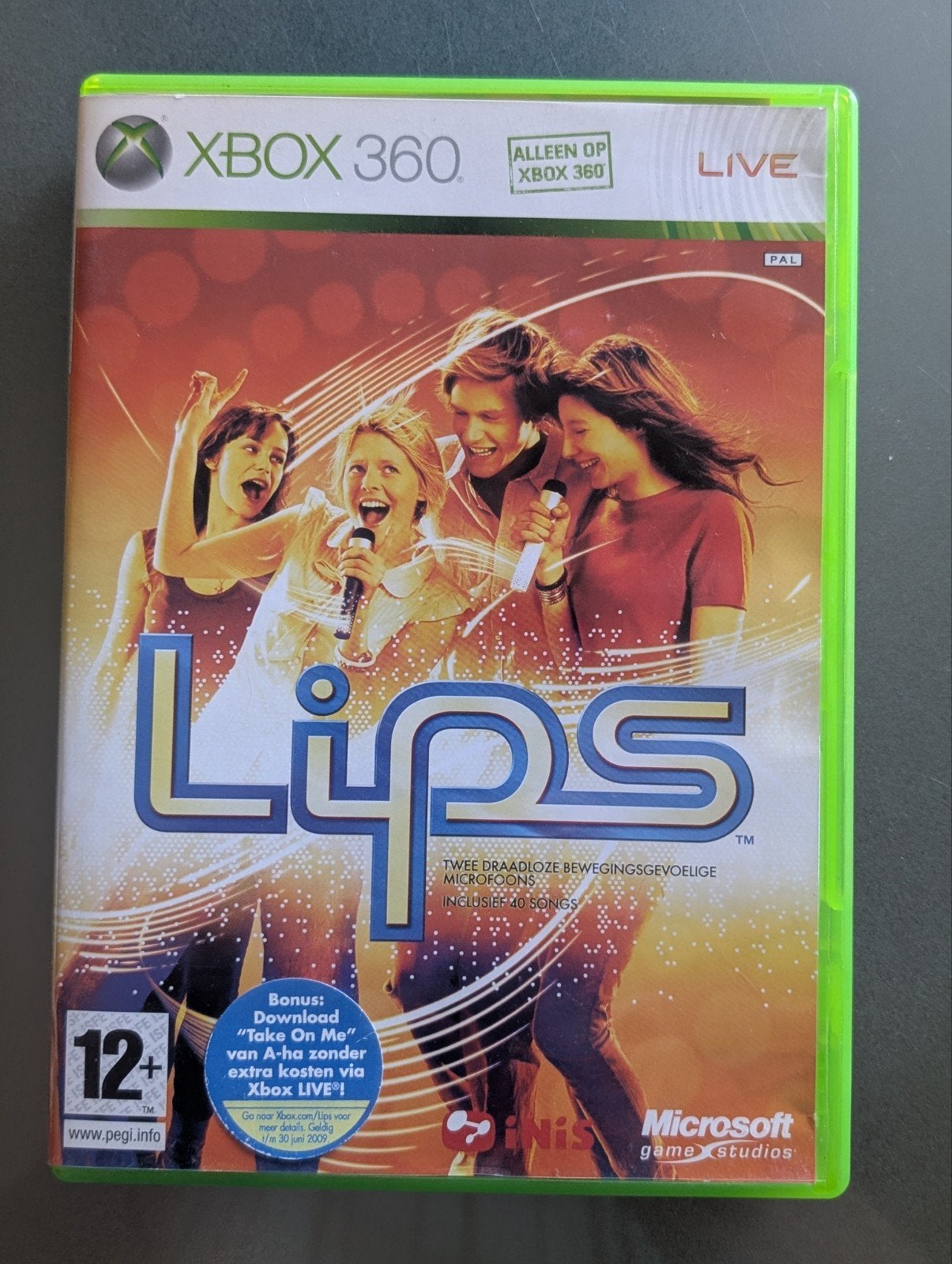 Lips Xbox 360 - Karaoke Game met 40 Nummers, Verzenden, Gebruikt, Muziek, Vanaf 12 jaar