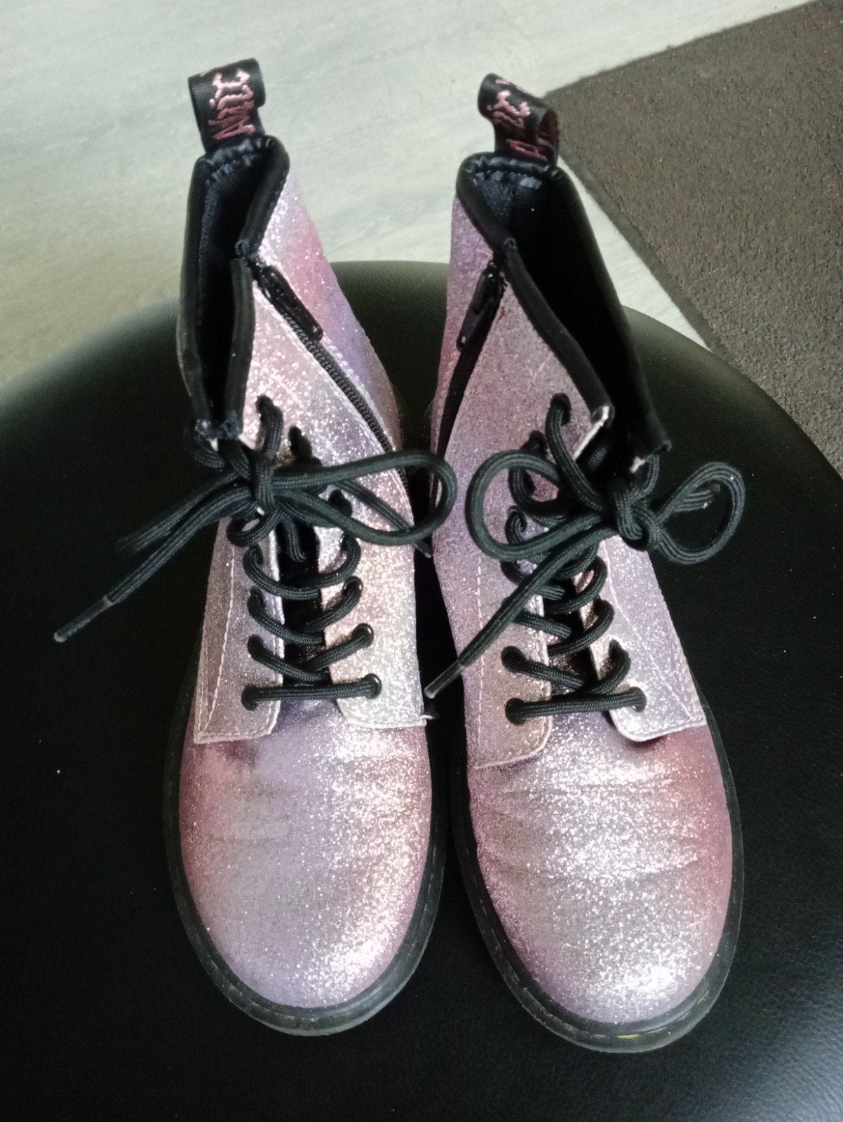 Dr. Martens glitter laarzen roze maat 28, Lage of Enkellaarzen, Ophalen of Verzenden, Roze, Dr. Martens