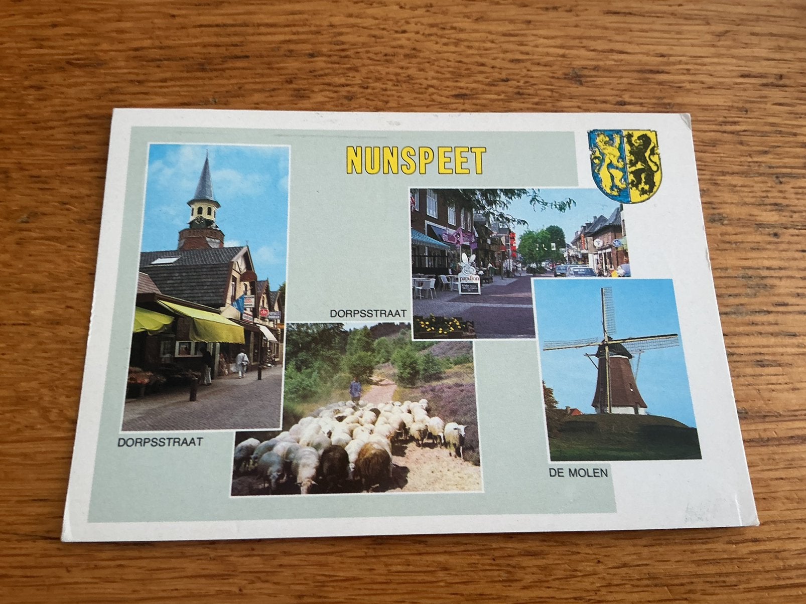 E19 Nunspeet molen schapen gemeentewapen, Ophalen of Verzenden, Gelderland
