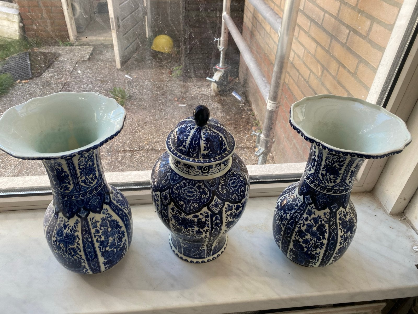 Boch Delfts Blauwe Vazen Set - 3 Stuks, Ophalen of Verzenden
