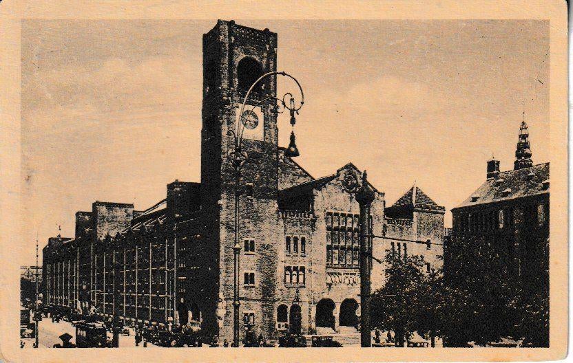 AMSTERDAM - de BEURS, Verzamelen, Ansichtkaarten | Nederland, Gelopen, Noord-Holland, 1940 tot 1960, Ophalen of Verzenden