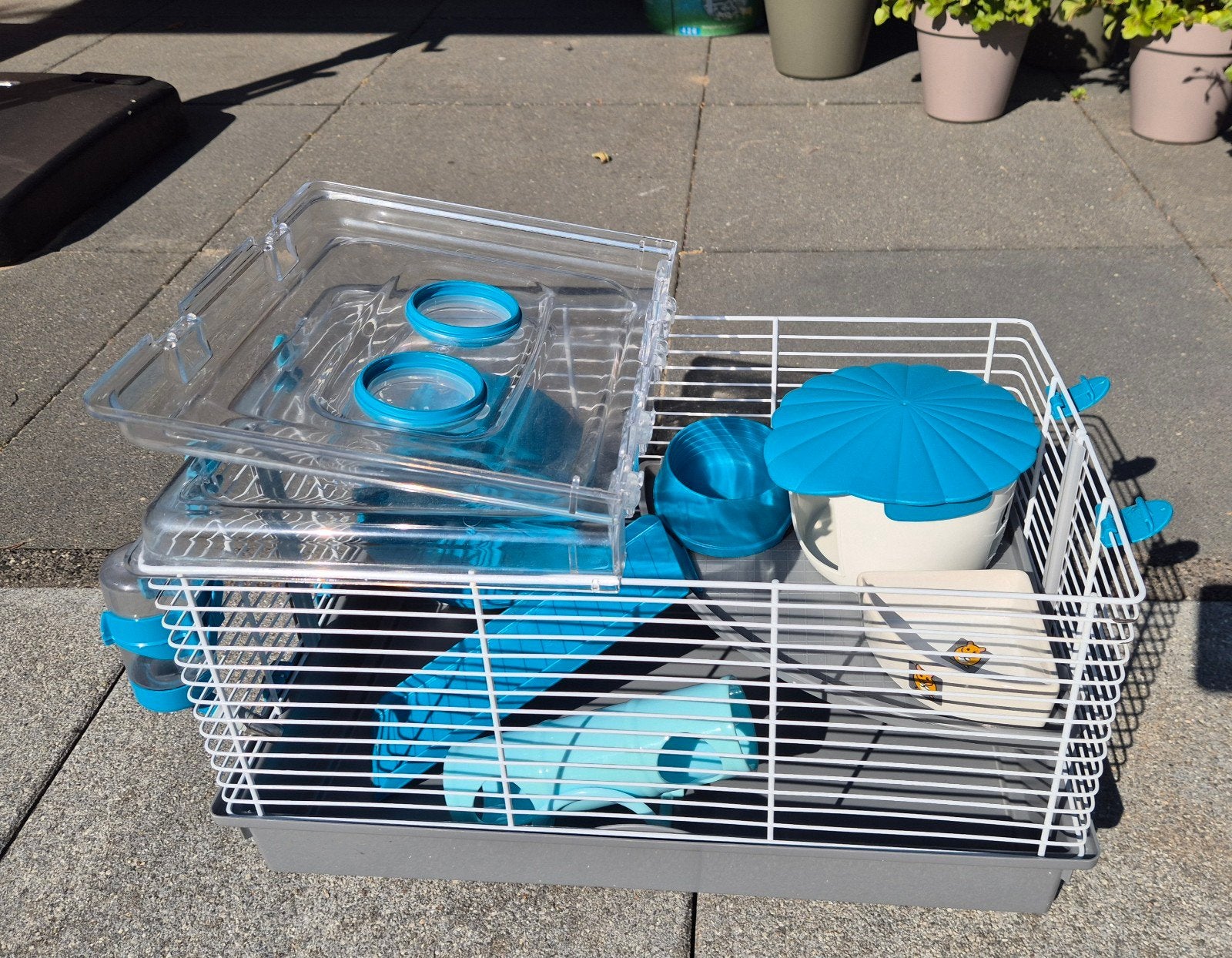Hamsterkooi compleet met accessoires, Kooi, Gebruikt, Minder dan 75 cm, Hamster