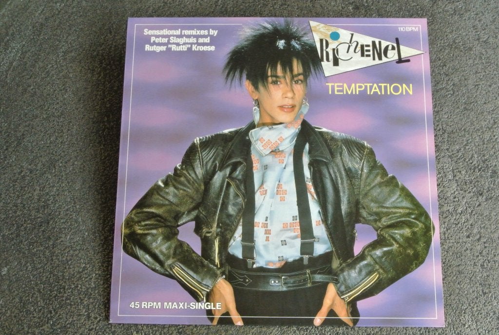 Richenel – Temptation  Remix – Peter Slaghuis (12”), LP, Originele persing, Ophalen of Verzenden, Zo goed als nieuw