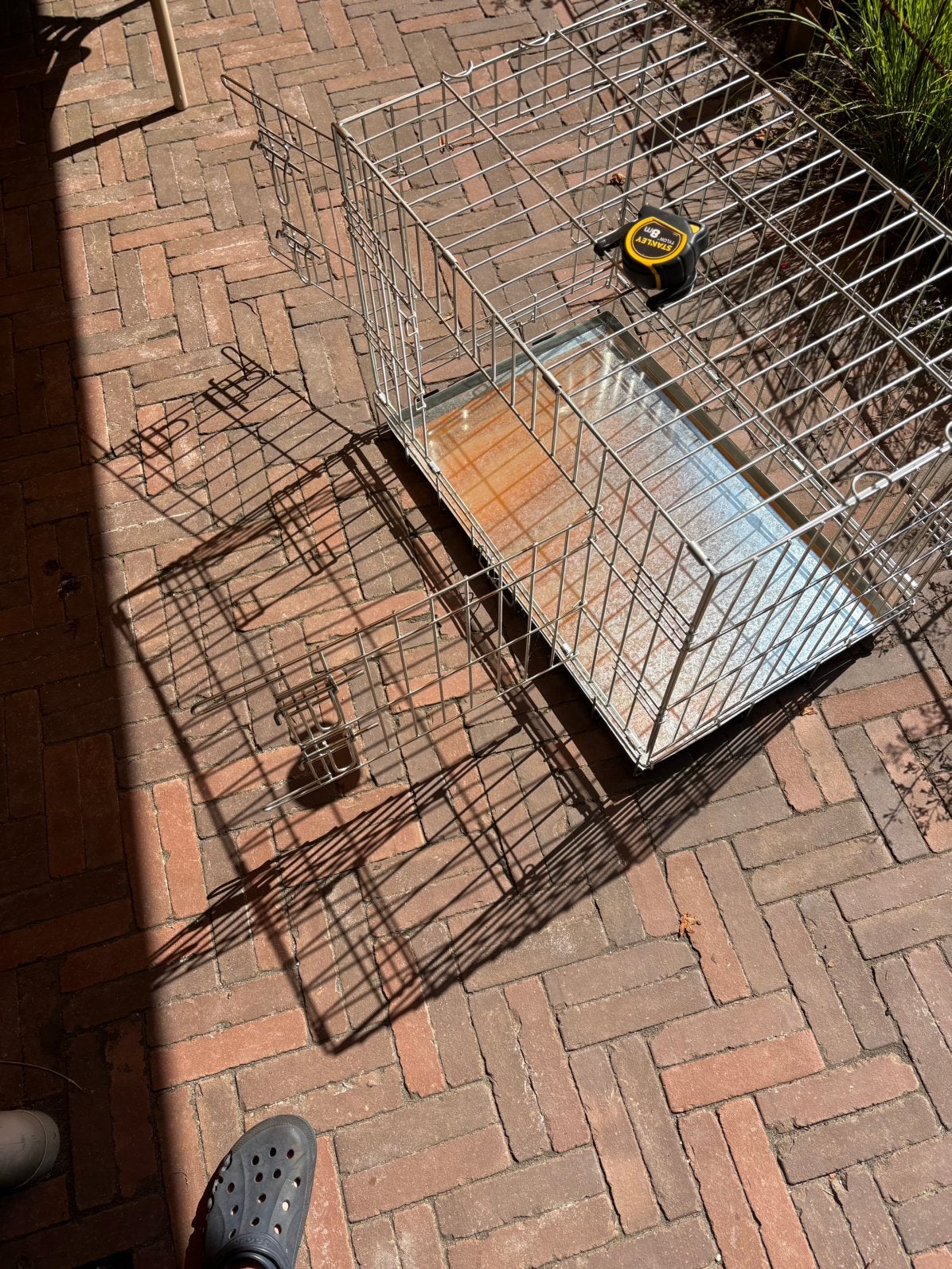 Aluminium BENCH  slechts 1x gebruikt, Ophalen, Hondenkennel, Minder dan 65 cm, Zo goed als nieuw