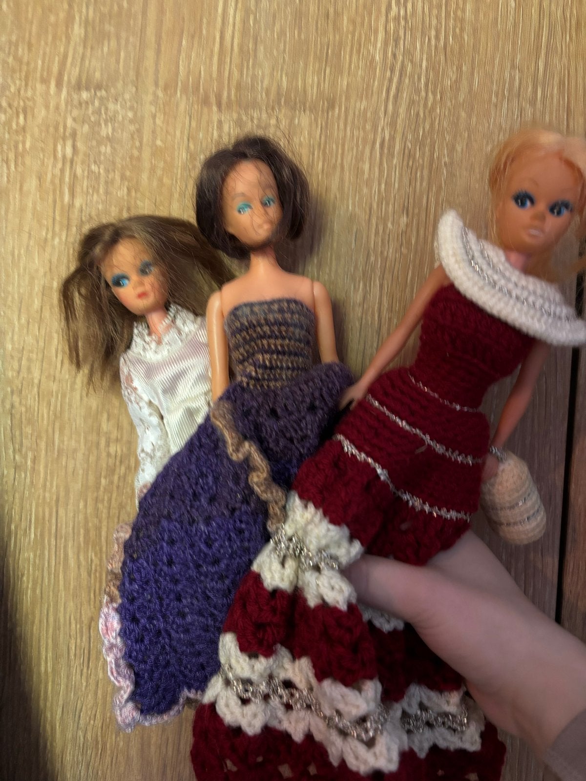 Vintage Barbies met handgemaakte kleding, Verzenden, Gebruikt, Barbie