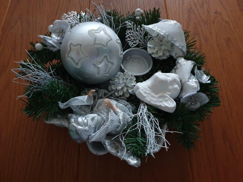 Kerst decoratie schaal, Ophalen of Verzenden, Zo goed als nieuw