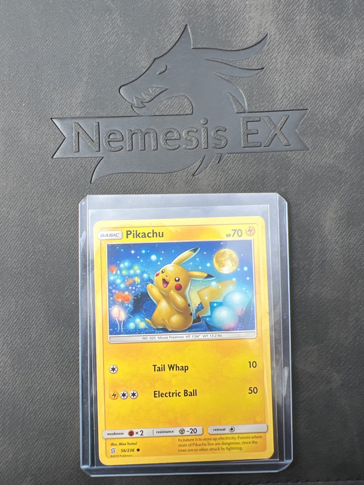 Pikachu 56/ 236 Cosmic Eclipse Pokemon kaart, Ophalen of Verzenden, Zo goed als nieuw, Losse kaart