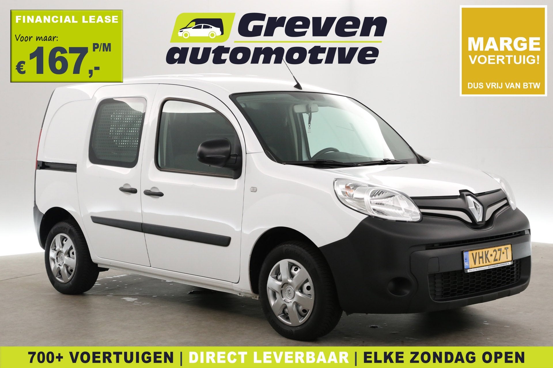 Renault Kangoo 1.5 Blue dCi | Marge | 6 Bak | Airco | Cruise, Voorwielaandrijving, Stof, Gebruikt, Euro 6