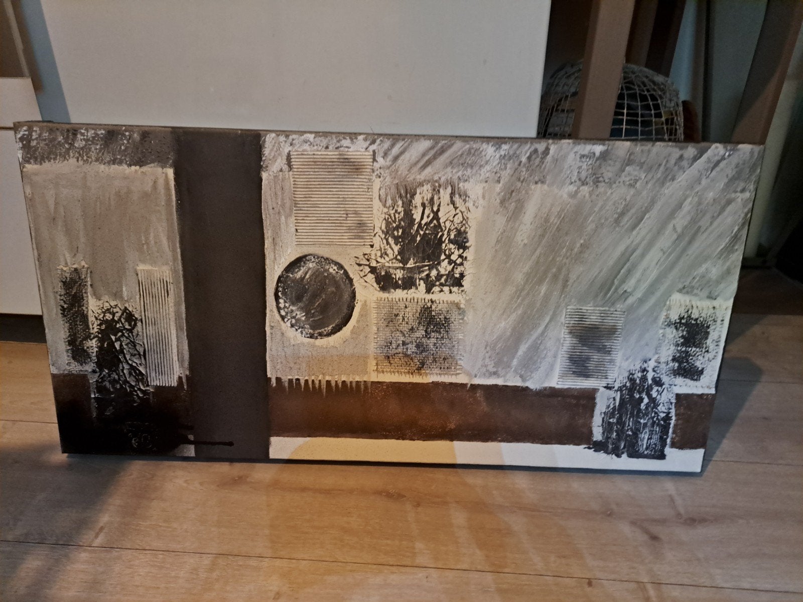 hele mooie super grote schilderij zgan, Ophalen, Zo goed als nieuw