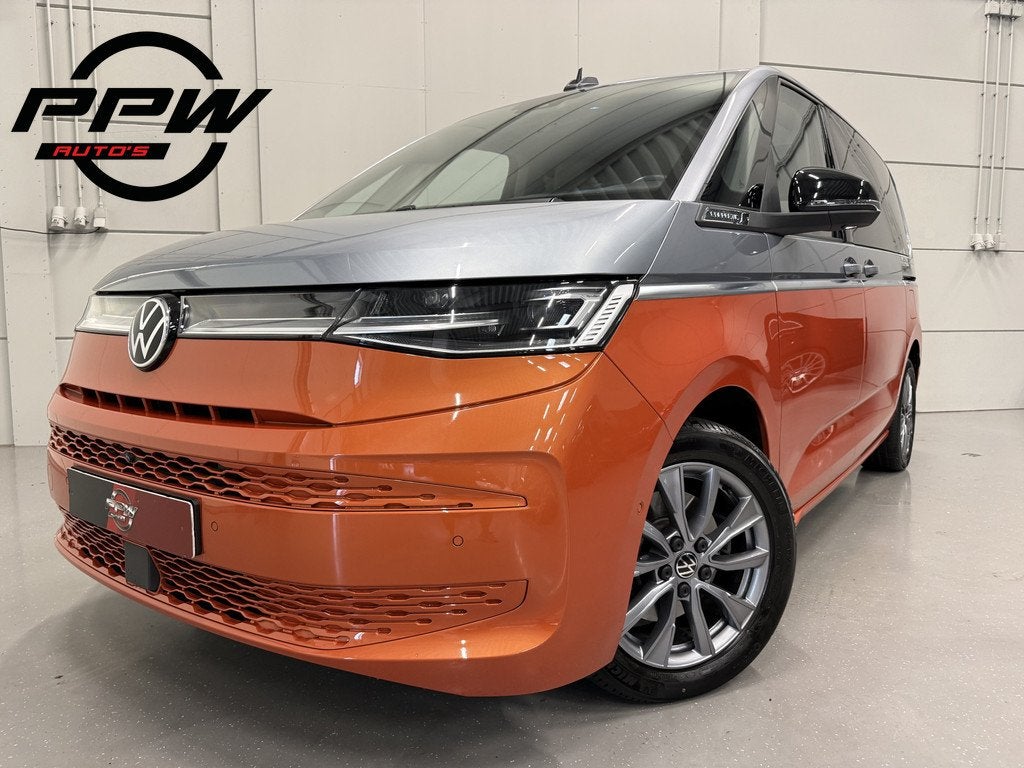 Volkswagen Multivan 1.4 eHybrid Energetic PANO/TREKHAAK/MASS, Auto's, Volkswagen, Gebruikt, Zwart, Met garantie (alle), 7 stoelen