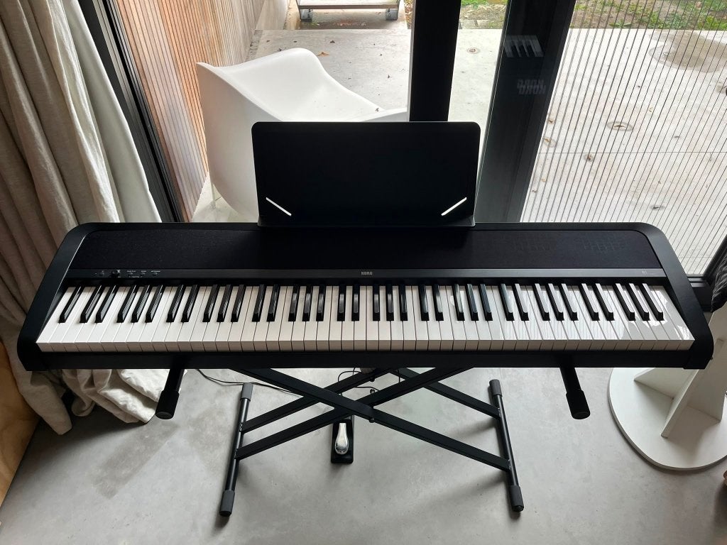 Digitale piano Korg B1, Muziek en Instrumenten, Piano's, Ophalen, Gebruikt, Zwart, Digitaal