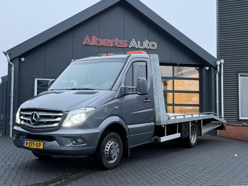 Mercedes-Benz Sprinter 516 CDI MARGE! OPRIJWAGEN AUTOTRANSPO, Auto's, Euro 5, Achterwielaandrijving, Gebruikt, Zwart